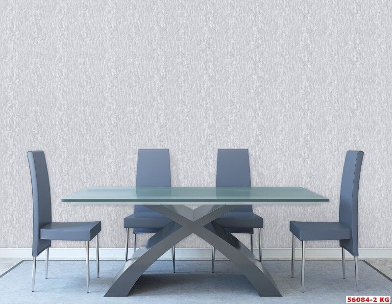 Giảm thiểu không gian nội thất của phòng ăn bằng cách sử dụng sản phẩm giấy dán tường màu xám hiện đại này để làm cho nó trông đẹp hơn.